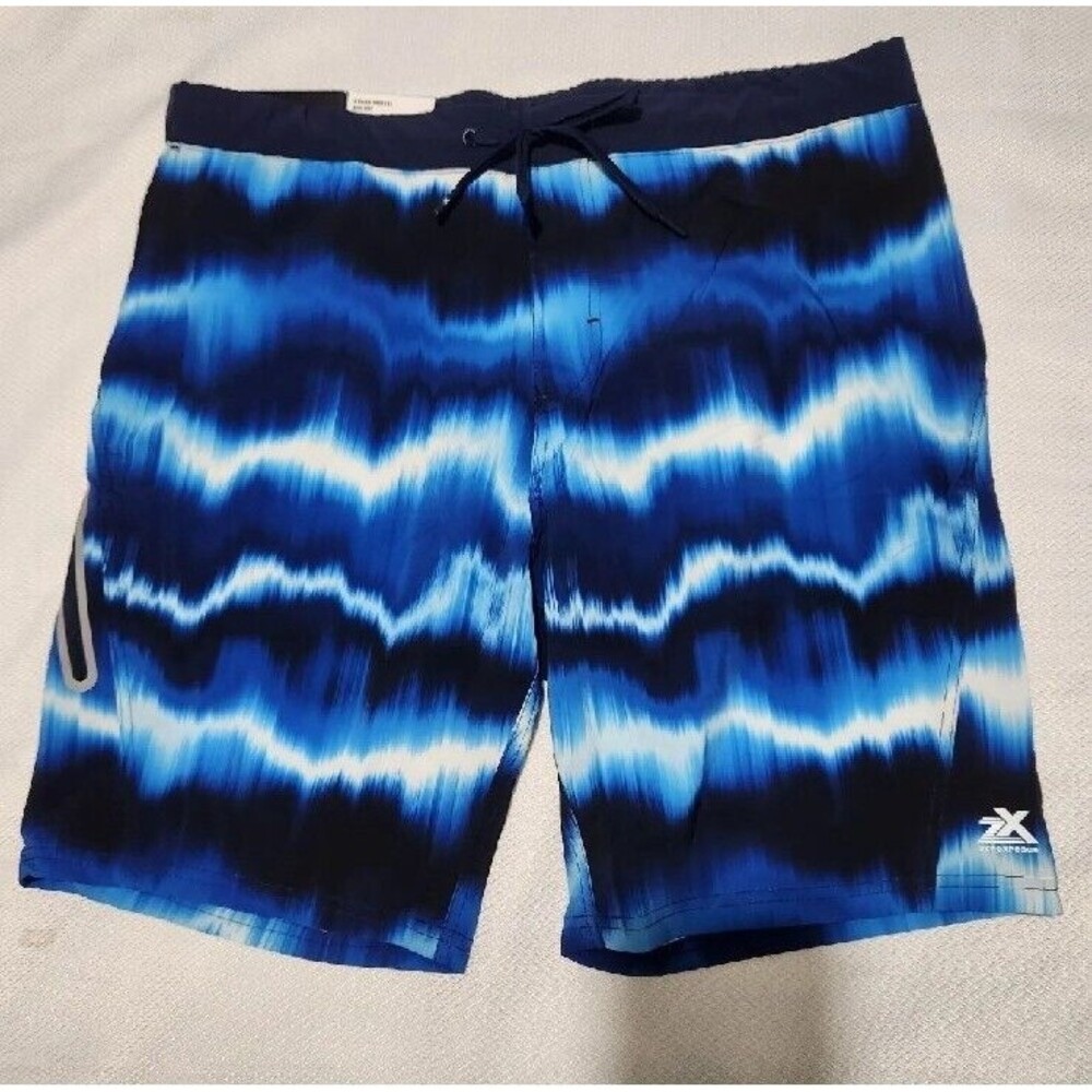 Zeroxposur Swim shorts Trunks Size XL Color Blue With Pockets Stretch